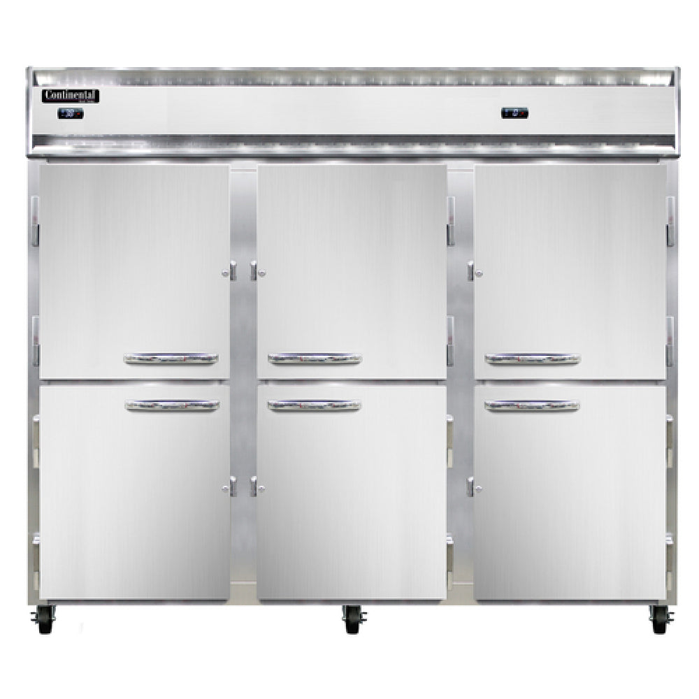 Continental Refrigerator 3RRFENHD Extra-Wide Refrigerator/Freezer Reach-in 85-1/2"W
