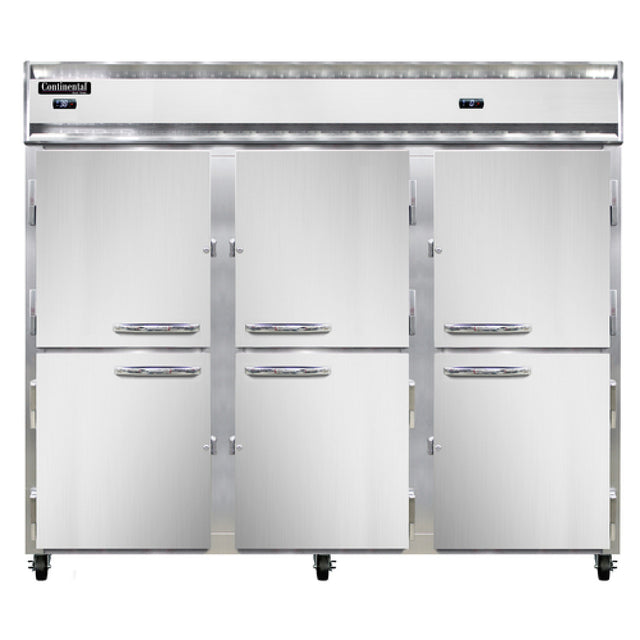 Continental Refrigerator 3RRFENHD Extra-Wide Refrigerator/Freezer Reach-in 85-1/2"W