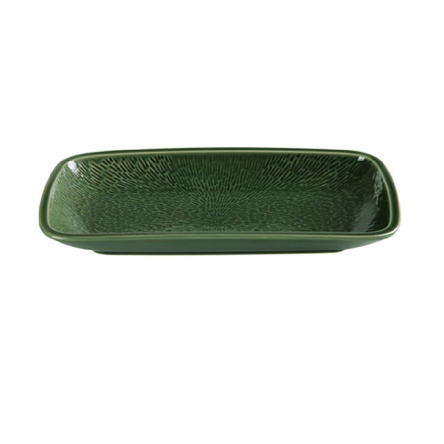 Yanco GG-510 Green Gem Plate 10"W X 5-7/8"D X 1-1/2"H Rectangular