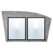 Hubert 12395 - Menu Board, 2-pocket, Wall-mount