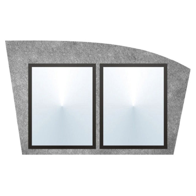 Hubert 12395 - Menu Board, 2-pocket, Wall-mount