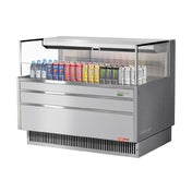 Turbo Air TOM-48L-UF-S-1S-N Horizontal Open Display Merchandiser Low-profile 6.3 Cu. Ft. Capacity