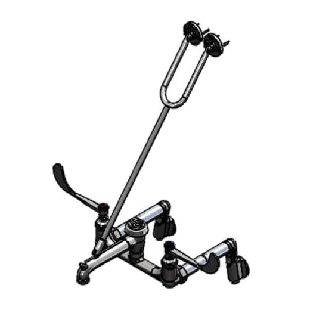 T&S Brass B-0655-04 Service Sink Faucet 8" Centers Vacuum Breaker