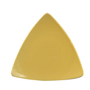 CAC China TRG-7-Y Festiware Plate 7"L X 7"W X 3/4"H Triangular