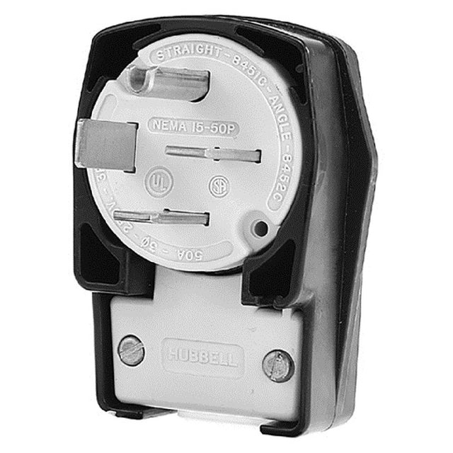 Hubbell 8452C Plug 4 Prong 50a/250 V Angled