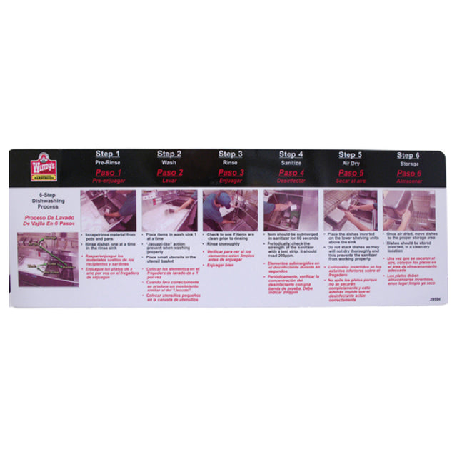 Power Soak Systems 29594 Decal 6 Step For Wendy" S
