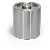 FOH RIB044BSS21 2qt Round Brushed Stainless Ice Bucket Silver With Brushed Stainless Lid