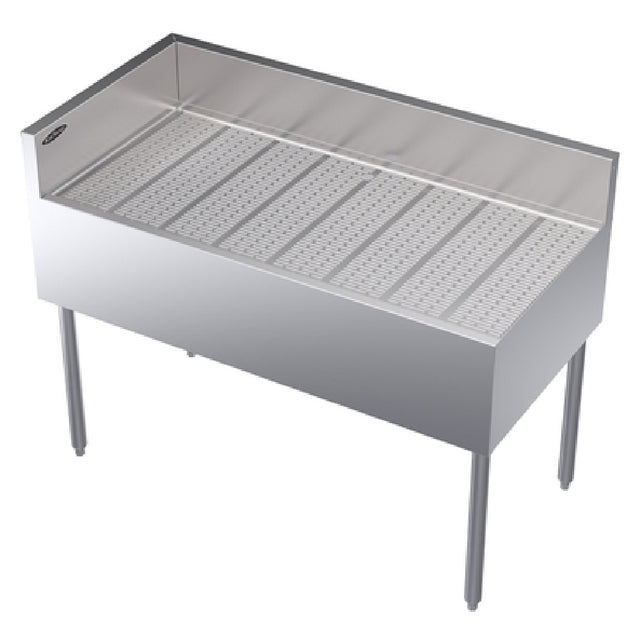 Krowne KR24-C48L Royal Series Underbar Corner Drainboard Free Standing 48"W X 24"D X 36-1/2"H O.A.