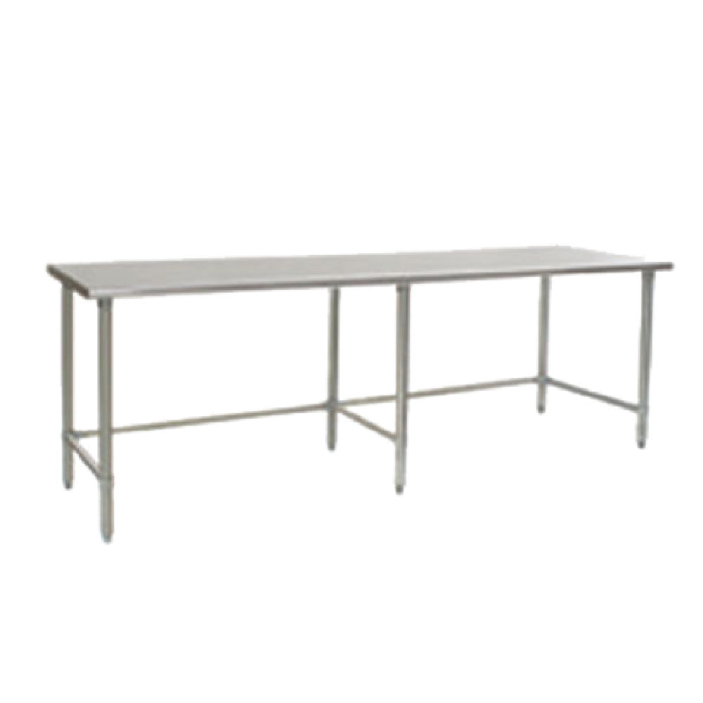 Eagle T24144STEB Deluxe Series Work Table 144"W X 24"D 16/300 Series Stainless Steel Top