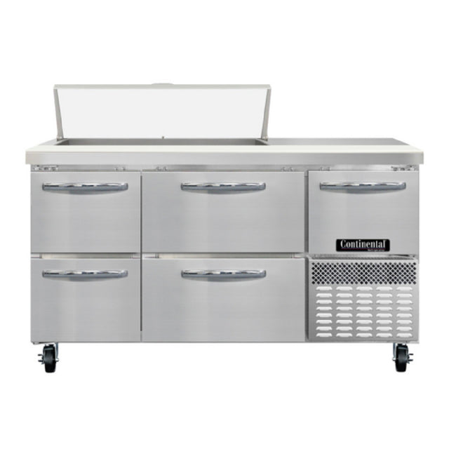 Continental Refrigerator RA60SN10-D Refrigerated Base Shallow Depth Sandwich Unit