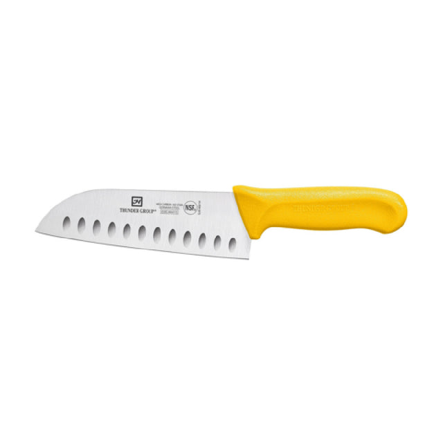 Thunder Group SLKF408YW Santoku Knife 7" Blade Hollow Ground