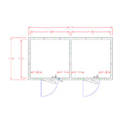 American Panel 8X16-I Walk-In Combination Cooler/Freezer (50/50 Split) 7'-6" H X 15'-5" W X 7'-9" D
