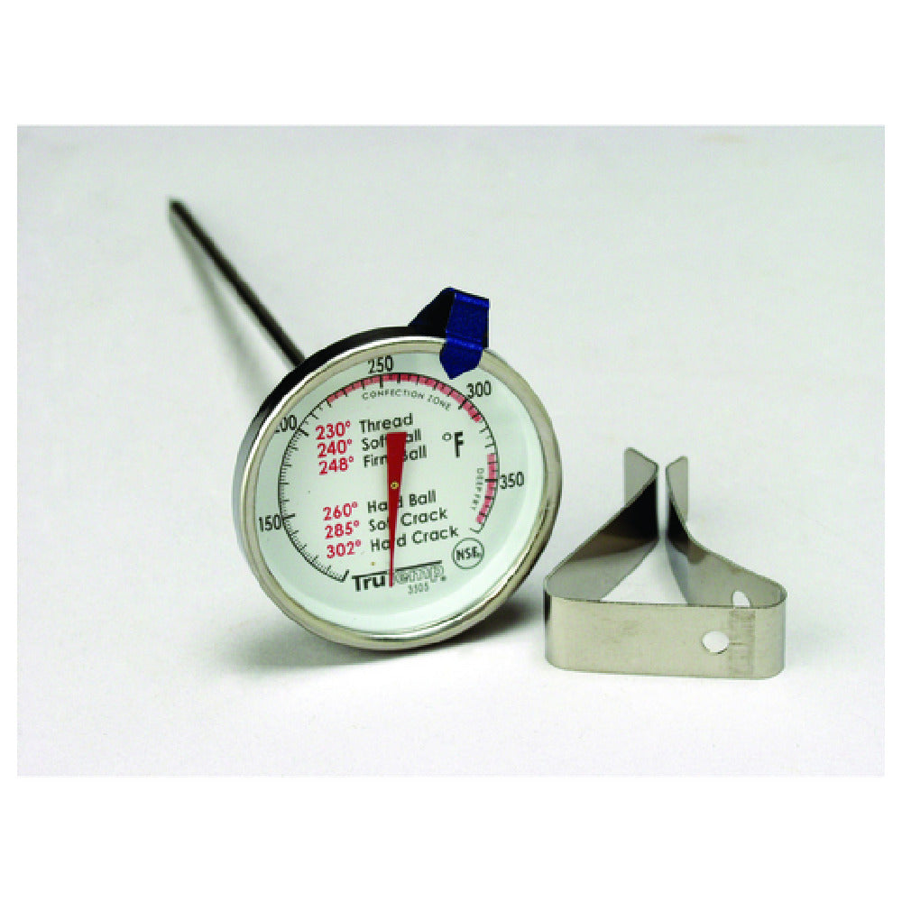Royal TAY 3505 - Candy/Jelly/Deep Fry Thermometer, 2" Dial Type With 6" Stem - 40° To 450°F (-40° To 230°C) Temperature Range