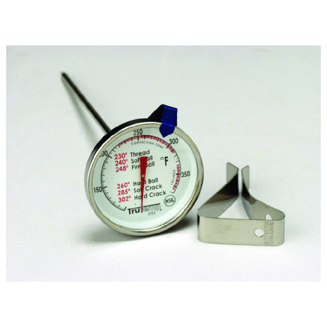 Royal TAY 3505 - Candy/Jelly/Deep Fry Thermometer, 2" Dial Type With 6" Stem - 40° To 450°F (-40° To 230°C) Temperature Range