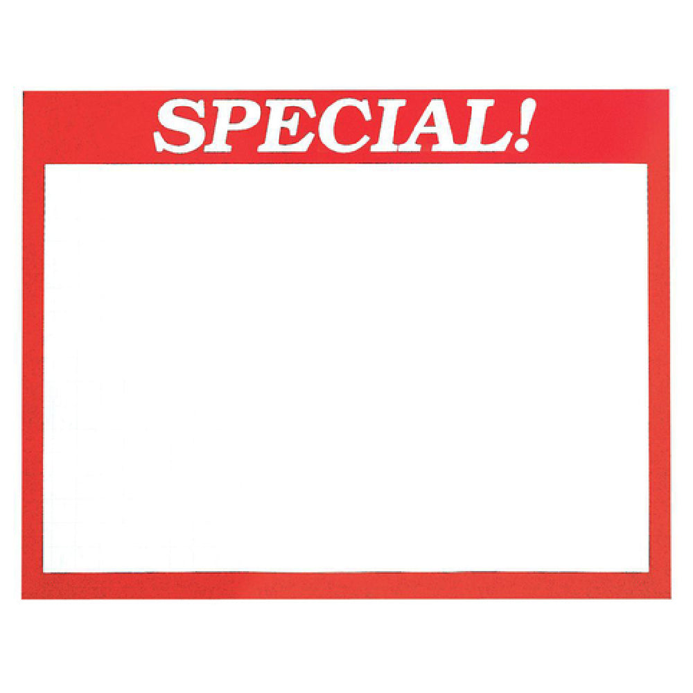 Hubert 62734 - Sign Card, "Special" Imprinted, 5-1/2" X 3-1/2"