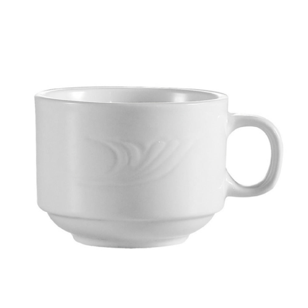 CAC China RSV-1-S Roosevelt Coffee Cup 8 Oz. 3-1/2" Dia. X 2-1/2"H