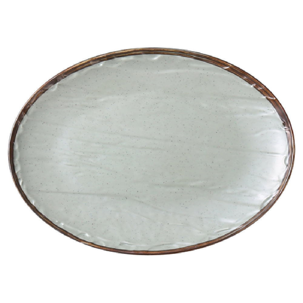 Yanco YO-2009 Yoto Plate 9"L X 6-3/4"W X 3/4"H Oval