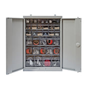 Quantum QSC-QTB36-35 Tip Out Bin Cabinet 26-1/4"W X 10"D X 36-1/2"H Flush Door Model