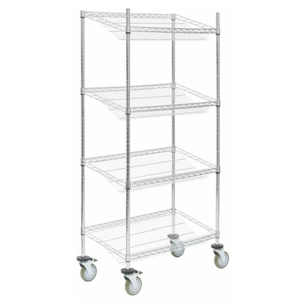 Hubert 75848 - Shelving Unit, Wire, Mobile