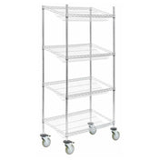 Hubert 75848 - Shelving Unit, Wire, Mobile