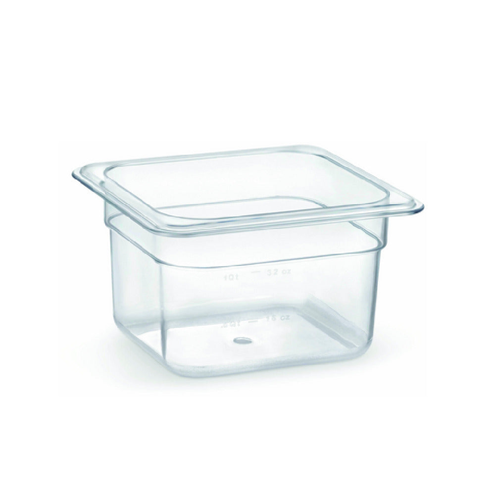 Hubert 85339 - Hubert® Cold Food Pan, 6-15/16"L X 6-3/8"W X 4"D, Sixth-size