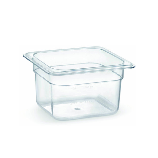 Hubert 85339 - Hubert® Cold Food Pan, 6-15/16"L X 6-3/8"W X 4"D, Sixth-size