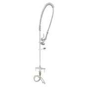 T&S Brass B-0113-B EasyInstall Pre-Rinse Unit Spring Action Gooseneck & Hole Base Faucet