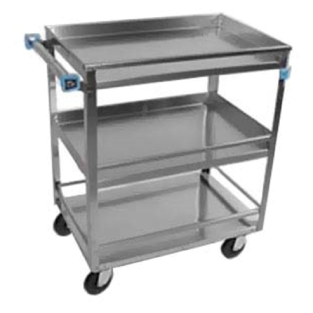 Lakeside 316 Utility Cart Open Design (3) Shelves With Guard Rails
