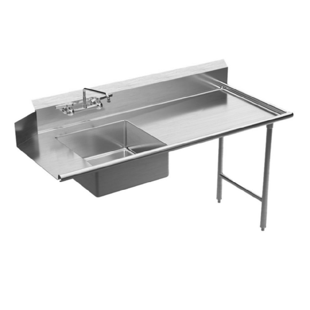 Winholt SDT-16-L-108R Landed Soiled Dish Table Right To Left 20"W X 20"D X 8"H"D Pre-rinse Bowl