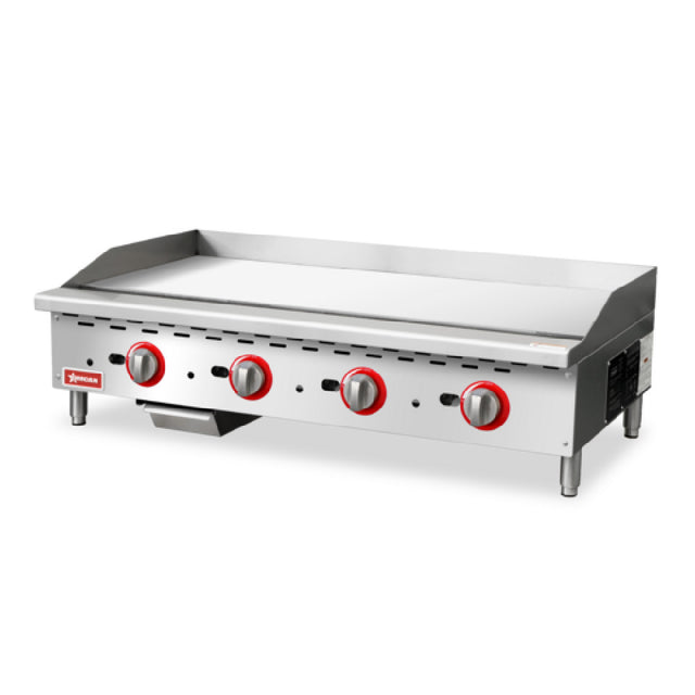 Omcan 47373 (CE-CN-G48-TP) 48" Griddle Countertop Natural Gas