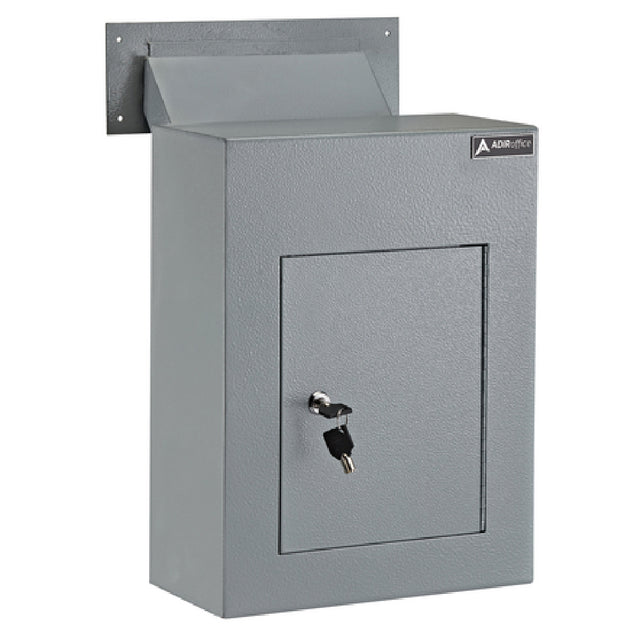 Alpine Industries ADI631-10-GRY Through The Wall Drop Box With Adjustable Chute Mail Receptacle