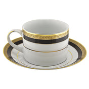 10 Strawberry St SAH-9BK - Cup & Saucer Set, 8 Oz., Dishwasher Safe