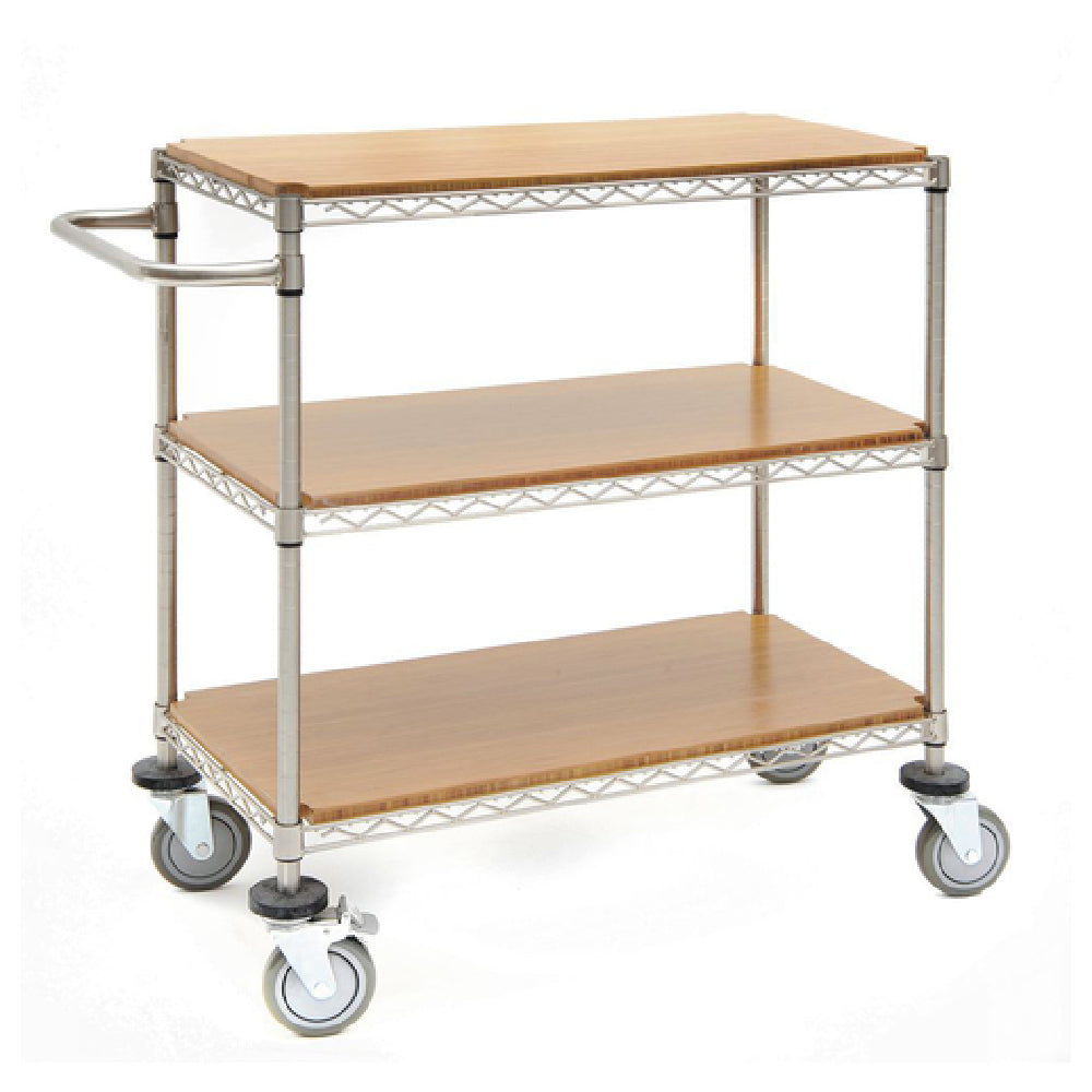 Hubert 85419 - Wire Cart, 3-shelf, 48" X 24" X 39-1/2"H