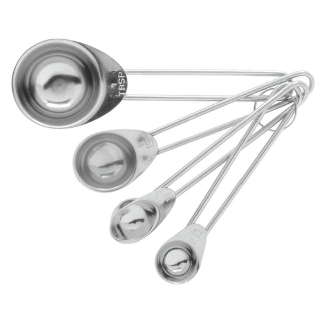 Hubert 37858 - Measuring Spoon Set, 4-piece, Includes (1) Each: Tablespoon