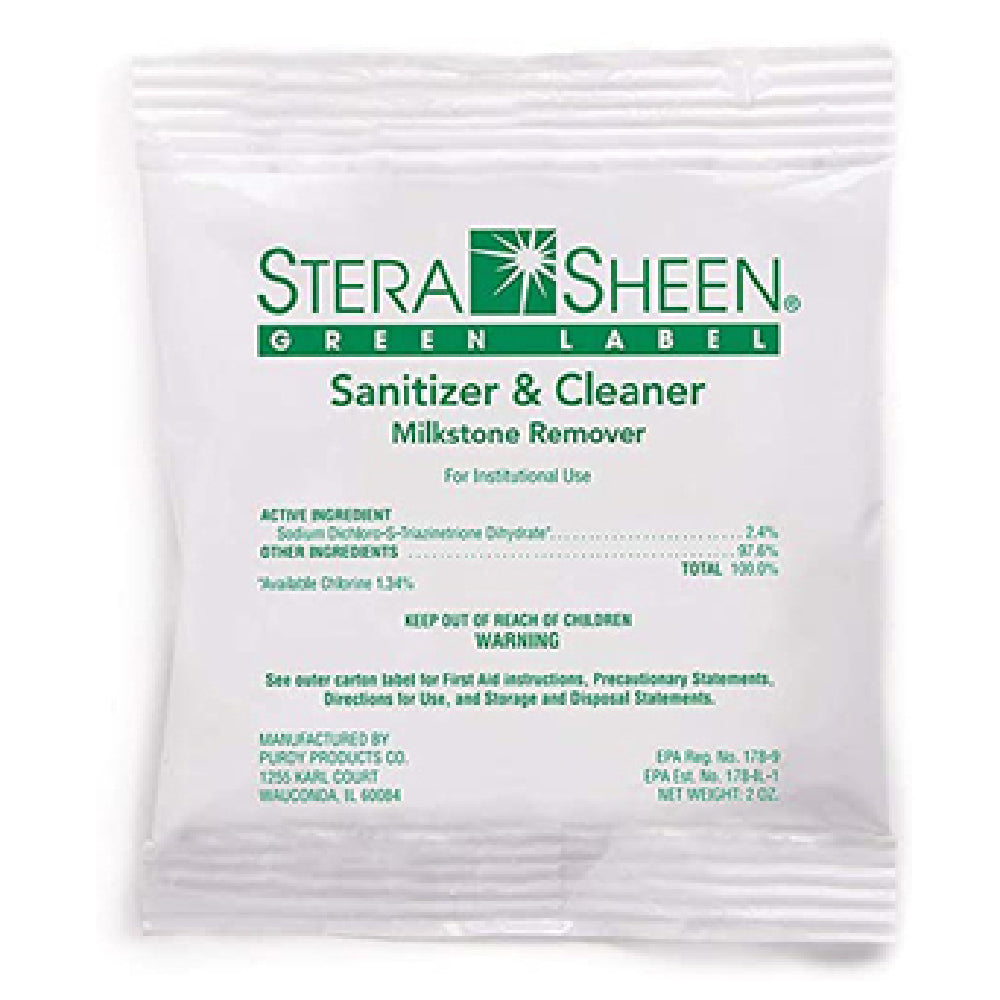 Alfa SANITIZER PACKETS Stera Sheen Green Label Sanitizer Packets