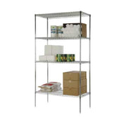 1880 Hospitality FK243674CH Focus Foodservice Wire Shelving Kit Includes (4) 24" X 36" Shelves With Split Sleeves