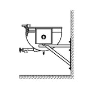 Legion TWSWT-50 Direct Steam Tilting Wall-Mount Kettle 50-gallon 304 Stainless Steel Liner