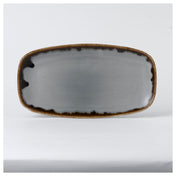 Arc Cardinal HGC13 Dudson Harvest Grey Oblong Tray (L:13.88'' X W:7.38'') Vitrified Ceramic