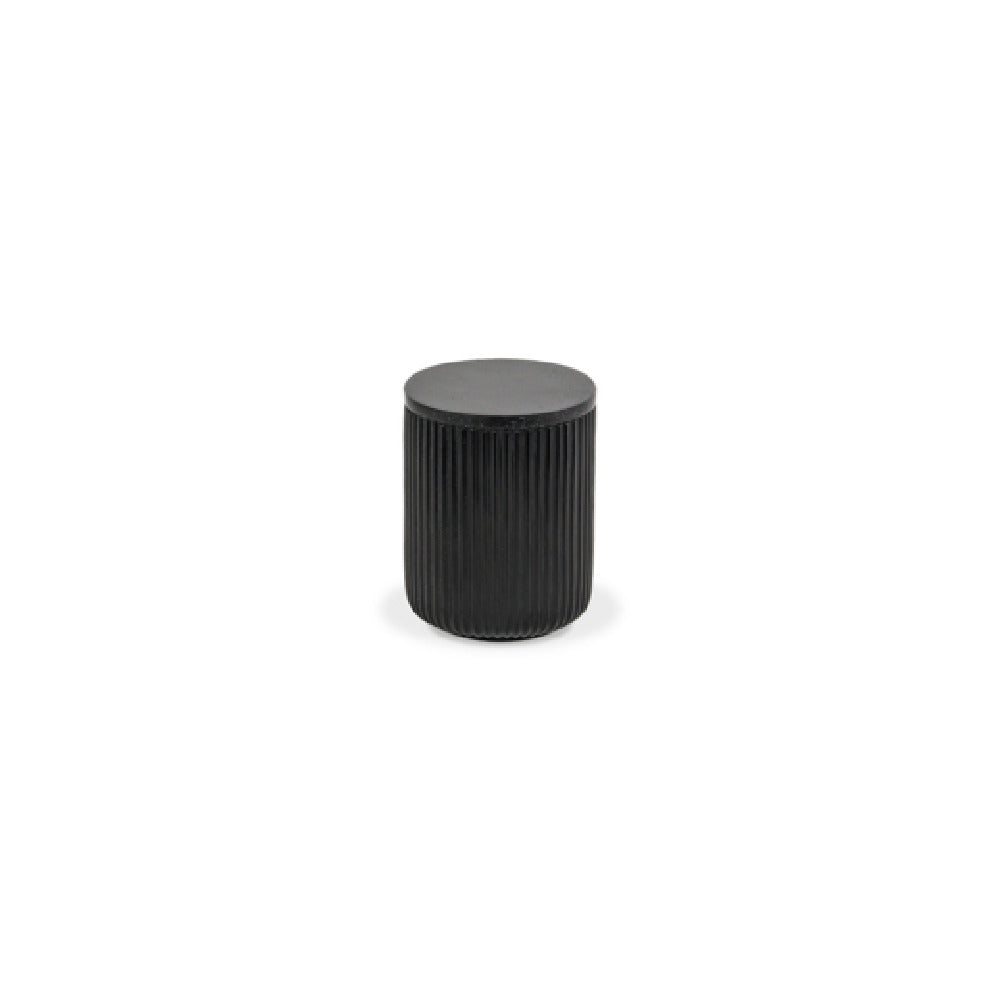 FOH RJR033BKR12 Storage Jar Round Onyx Resin