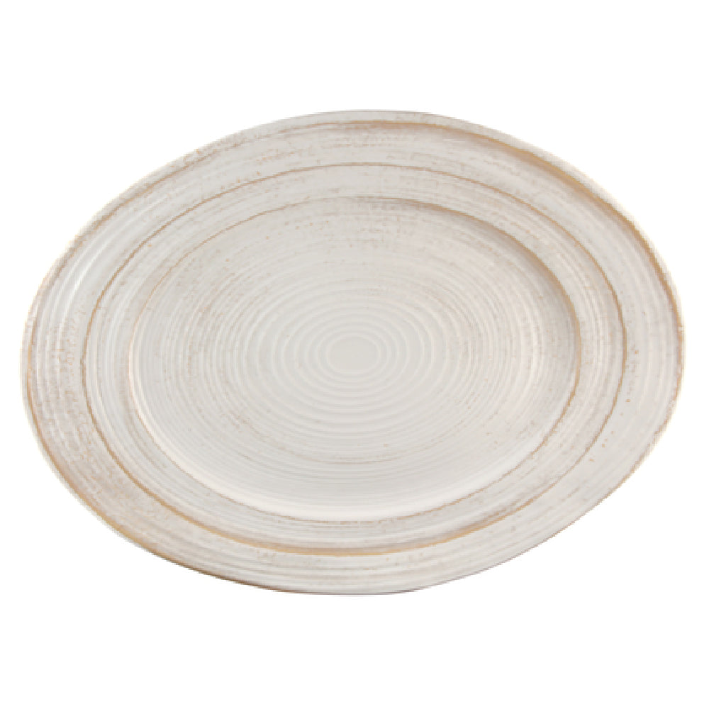 Elite Global Solutions M1318OVST-OWD Serving Dish 18"L X 13"W X 1-1/2"H Irregular Oval