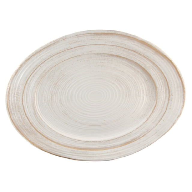 Elite Global Solutions M1318OVST-OWD Serving Dish 18"L X 13"W X 1-1/2"H Irregular Oval