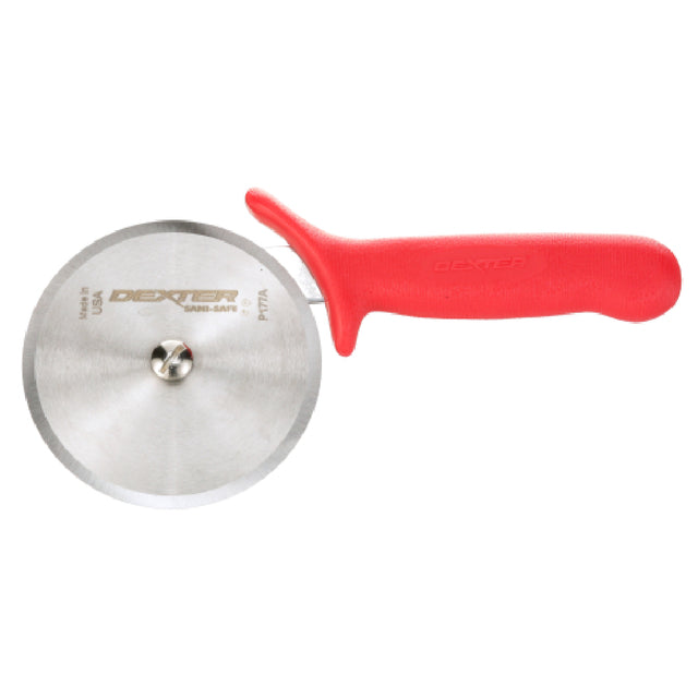AllPoints 85080 4 In Red Pizza Cutter Sani Safe High Carb Stl