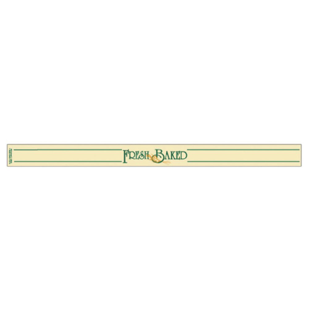 Hubert 93392 - Band-It Food Label, "Fresh Baked", 13-3/4" X 1"