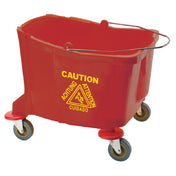 Winco MPB-36BR Replacement Bucket Only 36 Qt. Red