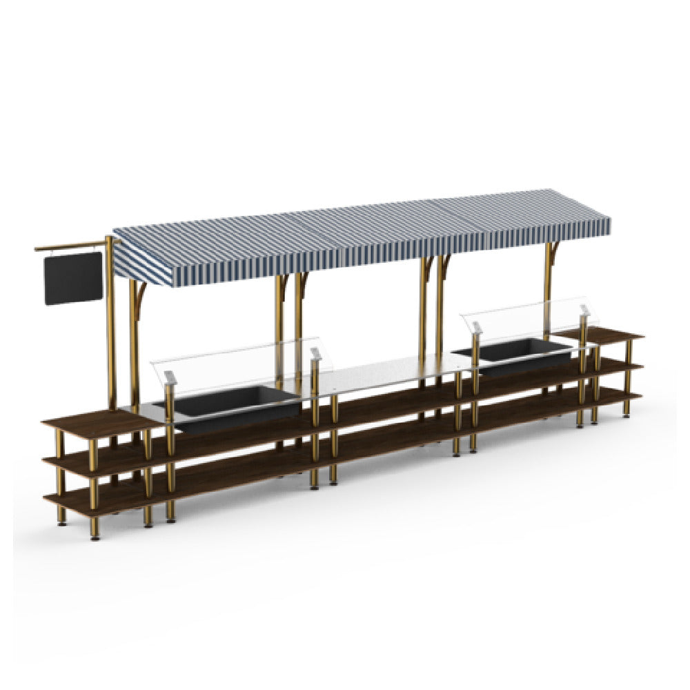 Steelite MGCMLA08WBWF Market Station Mixed Materials (minimum = Case Quantity 1 Per Case) (repack Item)