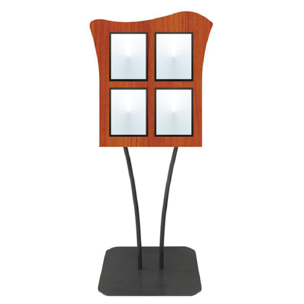 Hubert 42660 - Menu Board, 4-pocket, Floor Stand