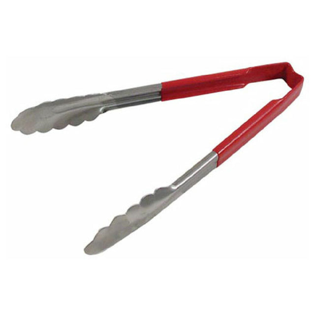 Edlund EDL31011 Tong Red/ss 9.5 In Scallop Grip