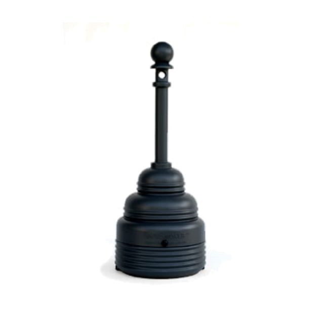 Curtron T1208-BK Smoker Cigarette Receptacle 15-1/4" Diameter X 37-3/4"H 4 Gallon