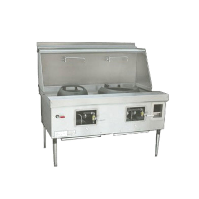 Town Y-2-SS York® Wok Range Gas (2) Chambers