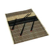 Town 34253/CS Placemat & Chopstick Set 12" X 18" Includes: (4) Placemats & (4) Pairs Of 9-1/4" Black Lacquer Chopsticks